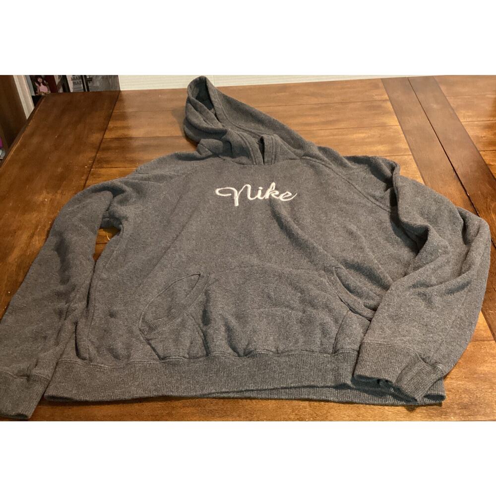 Nike pullover hoodie Youth Xlarge (16-18) Gray Nike Spell Out